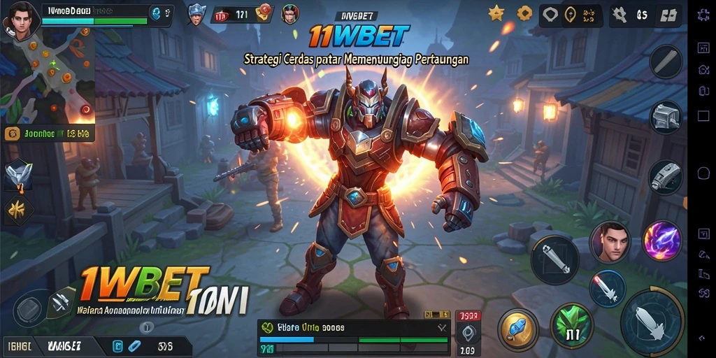 Screenshot gameplay 11WBET yang menunjukkan strategi pertempuran.