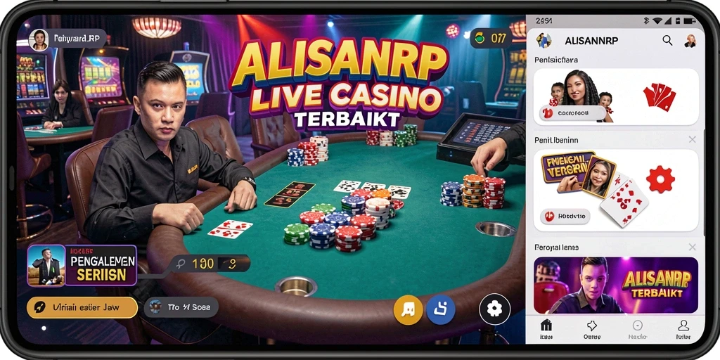 Tampilan permainan live dealer yang seru di ALISANRP.