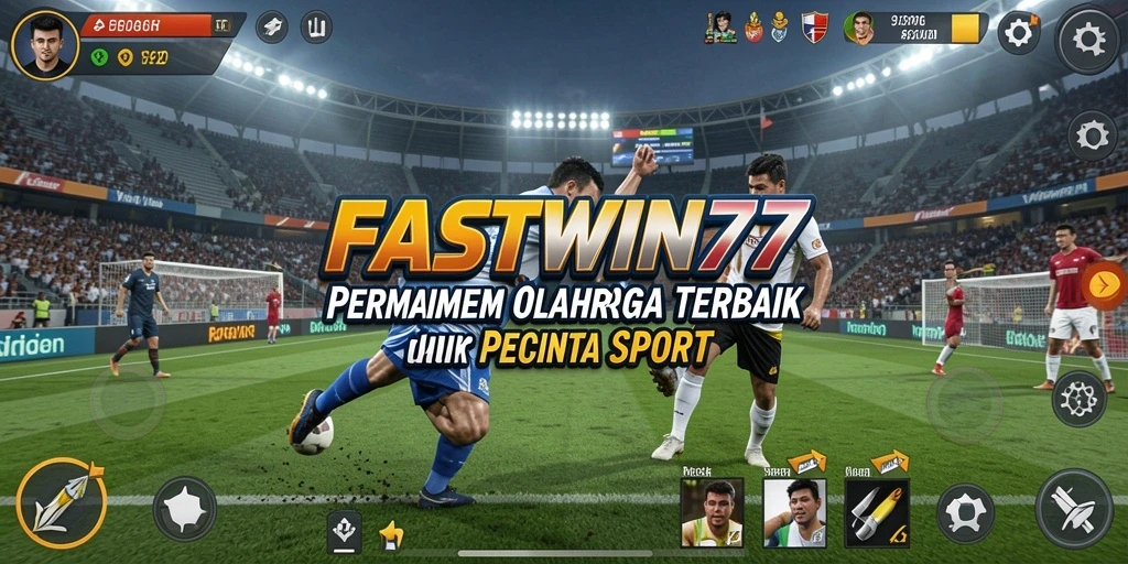 Tampilan utama gameplay FASTWIN77 yang menampilkan aksi olahraga seru.