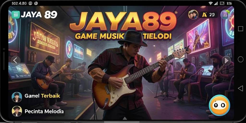 Tampilan gameplay yang menarik dari JAYA89 saat bermain musik.