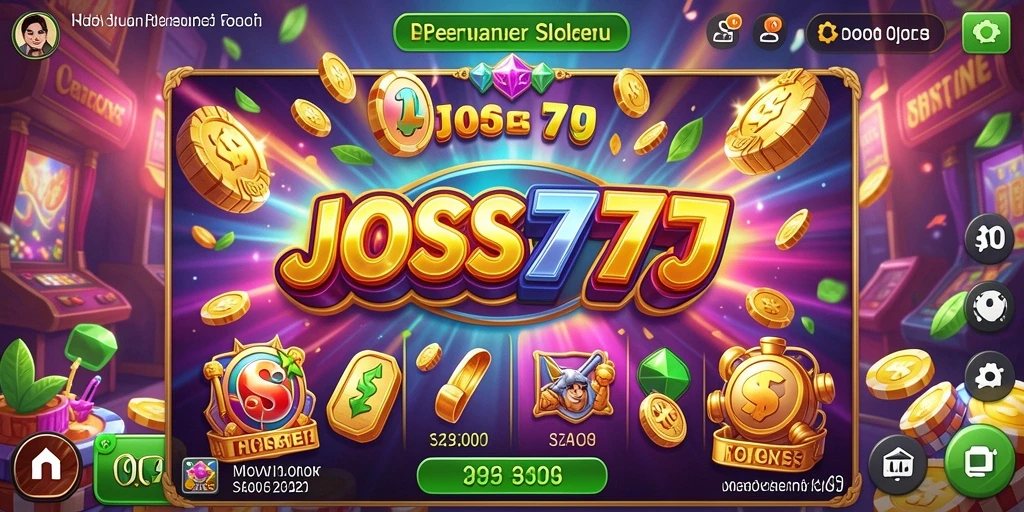 Tampilan gameplay Slot JOSS777 yang menarik dan interaktif.