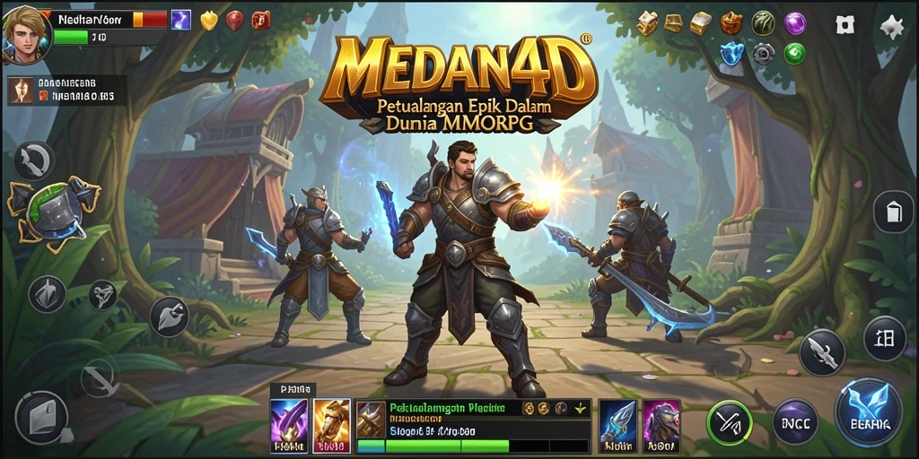 Tampilan menarik dari gameplay MEDAN4D dalam dunia MMORPG.